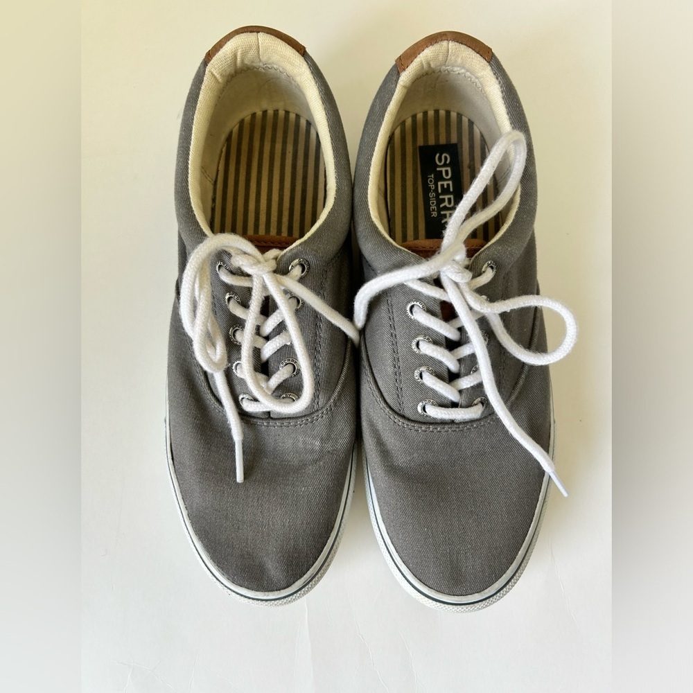 Men's Sperry Topsider Striper II CVO Sneaker size 8.5 grey gray